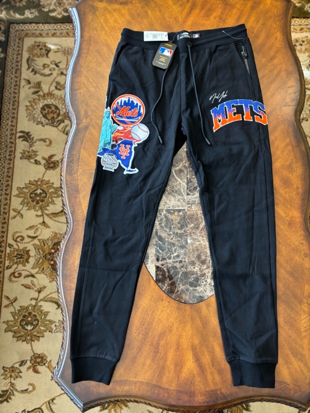 New York Mets Black Pro Standard Sweatpants Size Large
